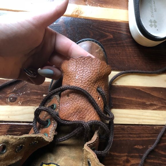 ✨VTG JUSTIN✨ Junior Original Work Boots SZ 7.5 - Picture 5 of 8